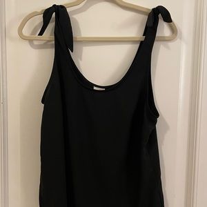 A New Day Black Cami, Bow Straps, M